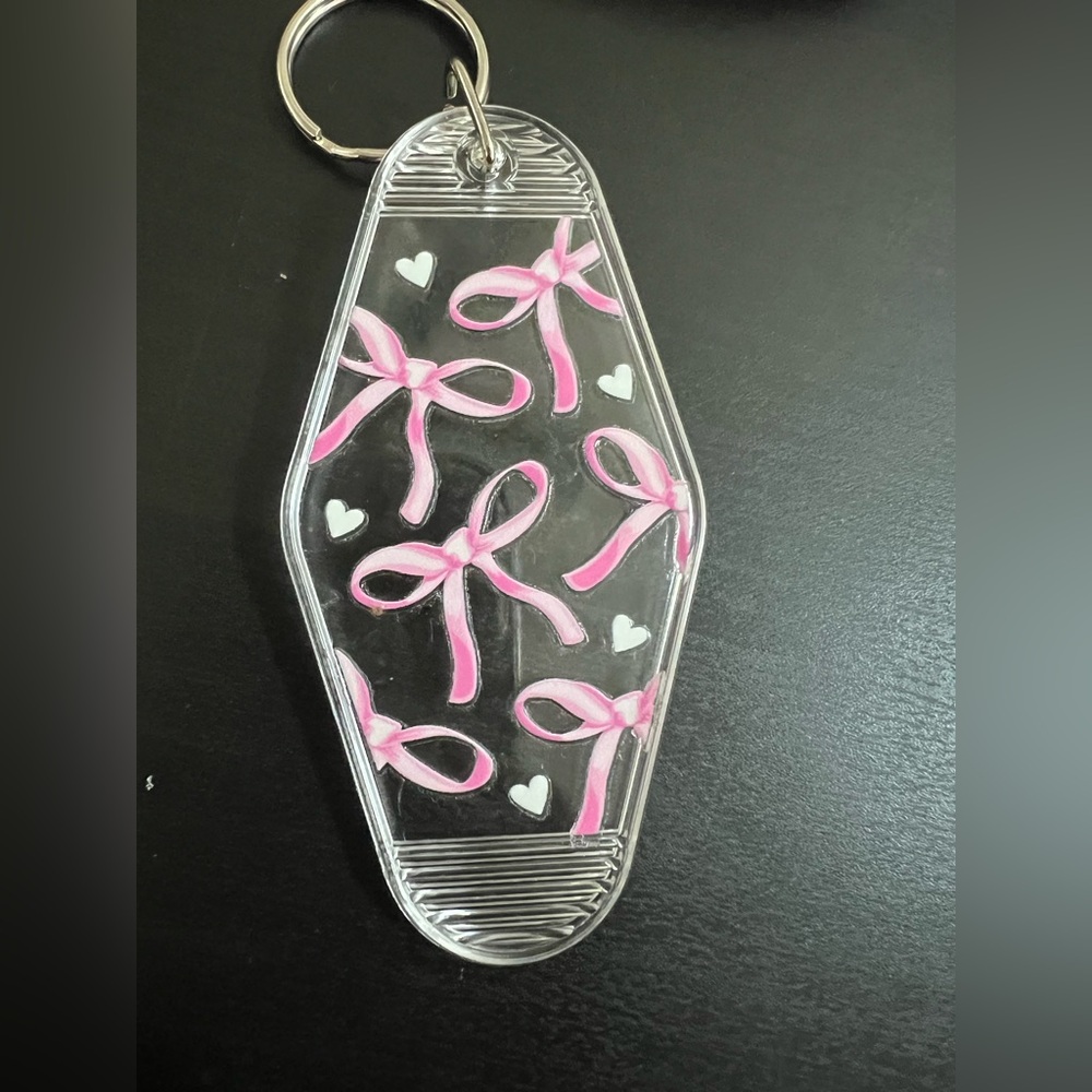 Pink Ribbon Key Holder